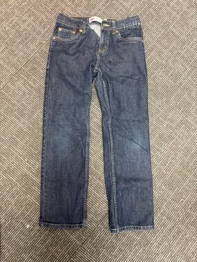 Levi's 505 Boys Size 10 Dark Blue Straight-Leg Jeans
